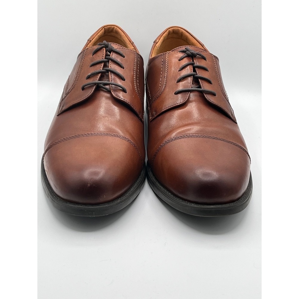 Florsheim Men 12138-221 Cognac Leather Cap Toe Derby Comfortech Shoes Size 13D
